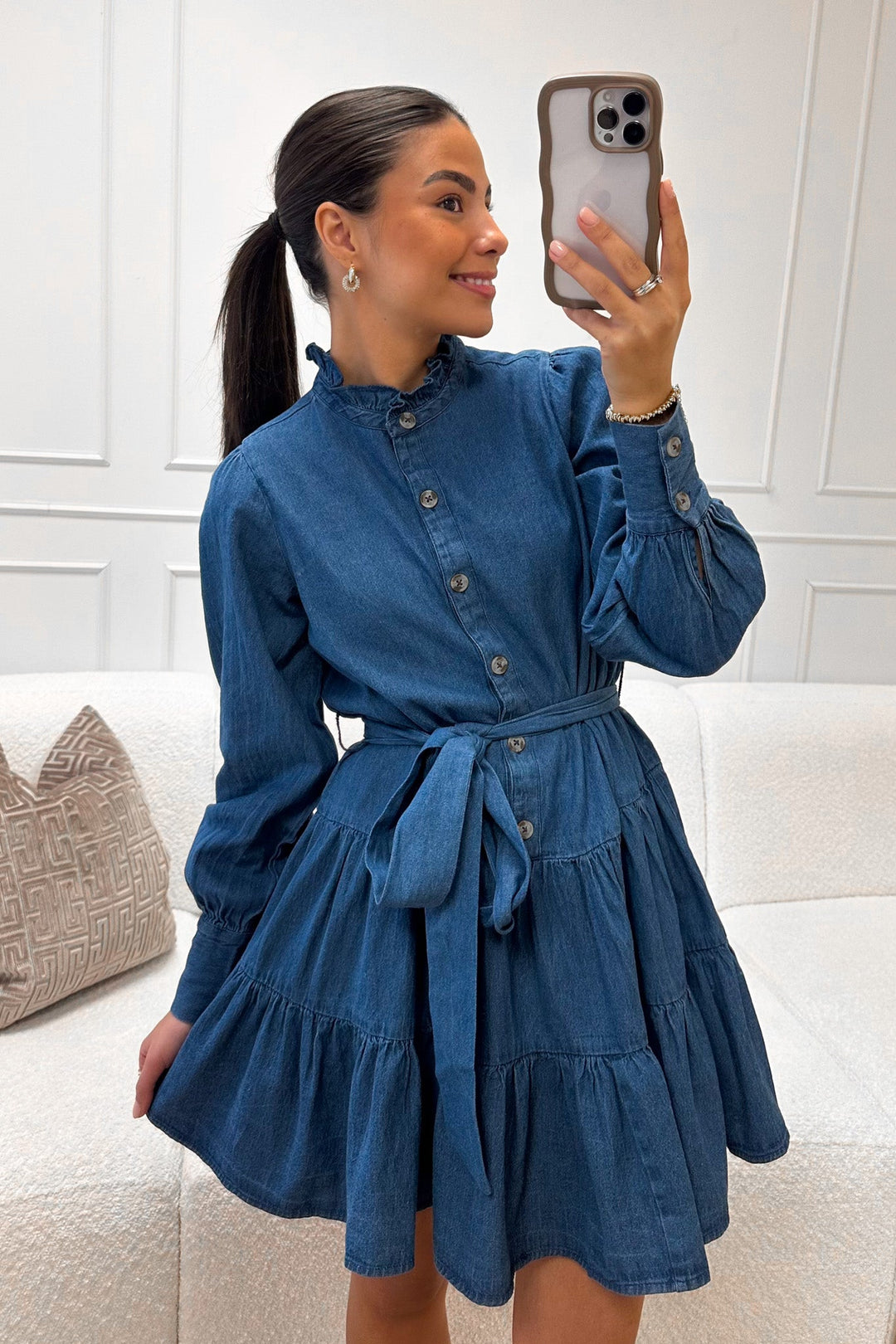Latifana Denim Dress Blue | Kjoler | Smuk
