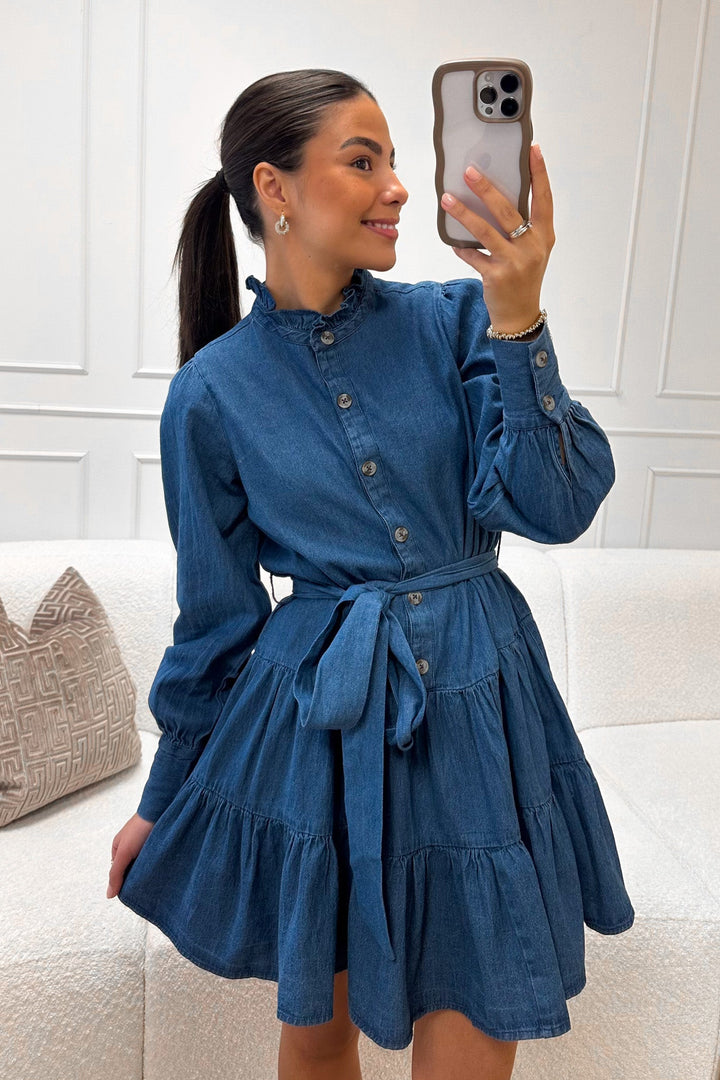Latifana Denim Dress Blue | Kjoler | Smuk