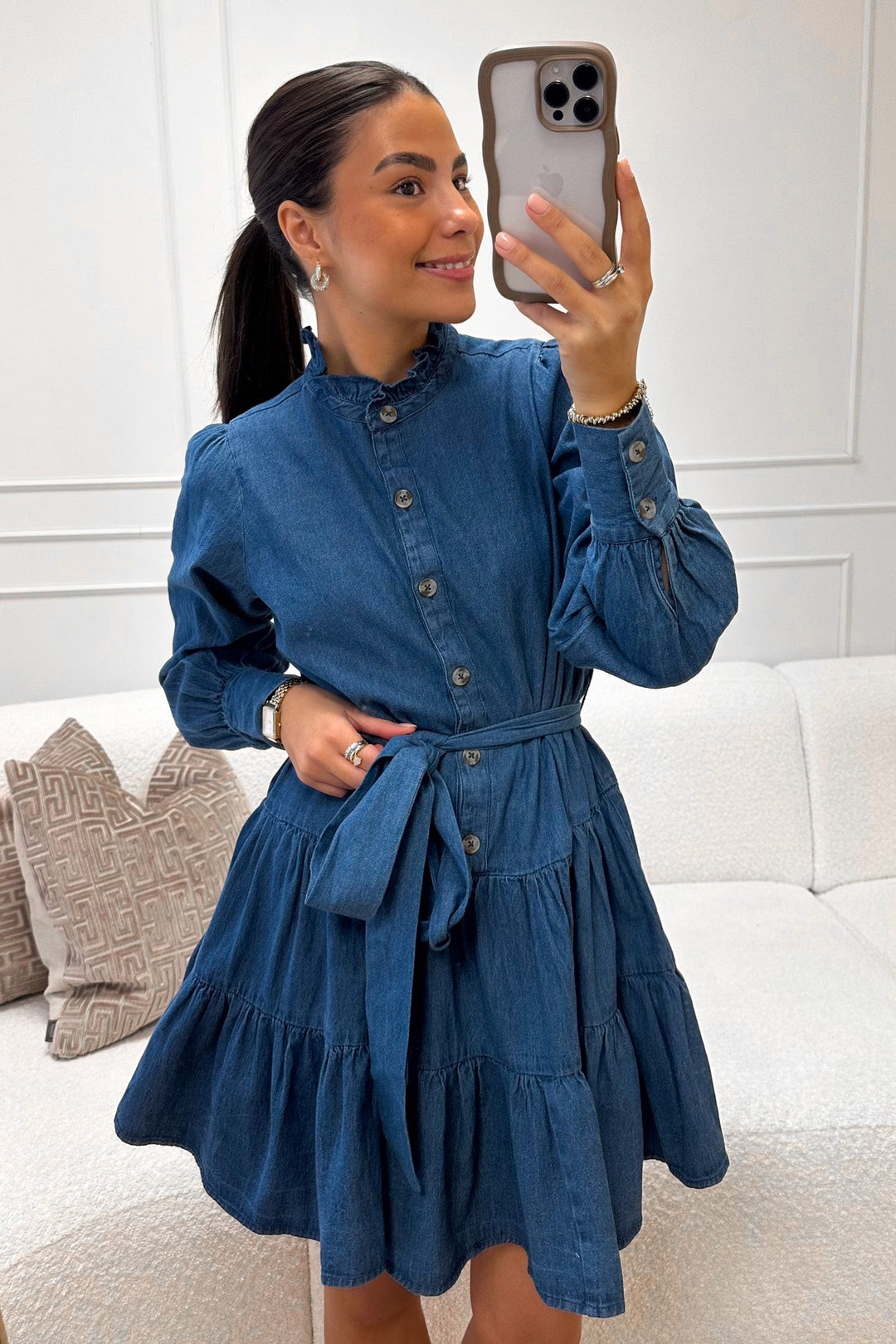 Latifana Denim Dress Blue | Kjoler | Smuk