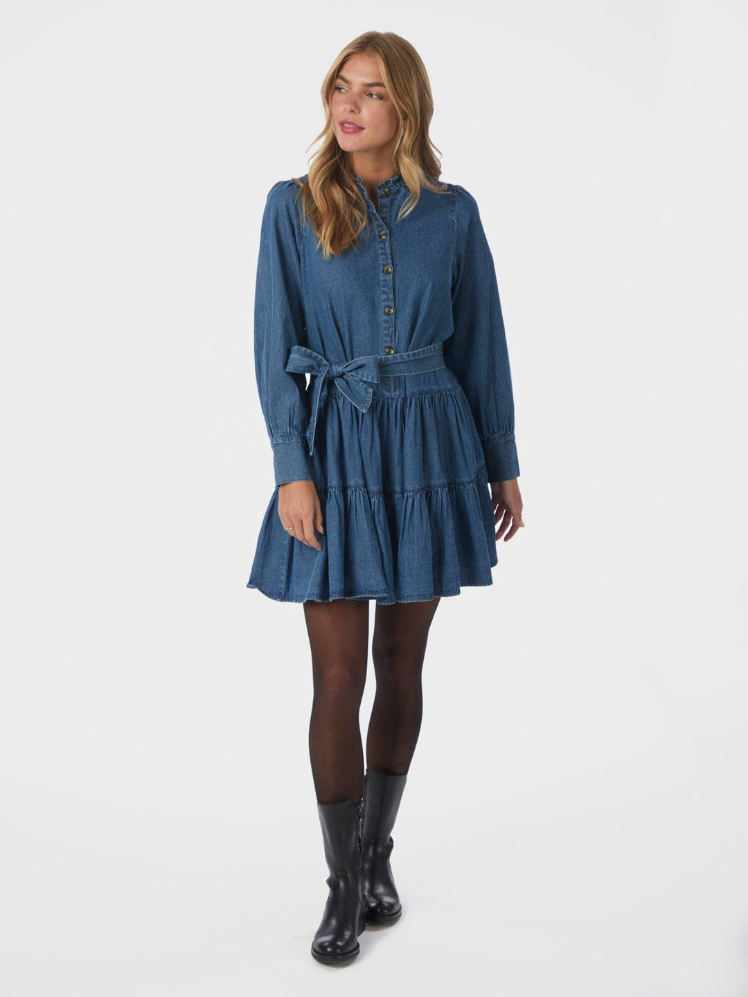 Latifana Denim Dress Blue | Kjoler | Smuk
