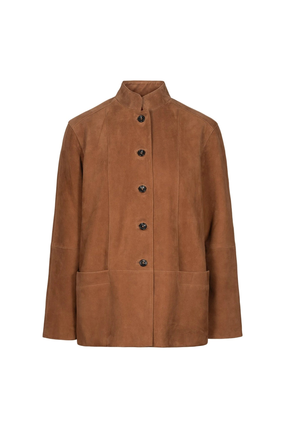 Lauren Leather Jacket Camel Suede | Yttertøy | Smuk