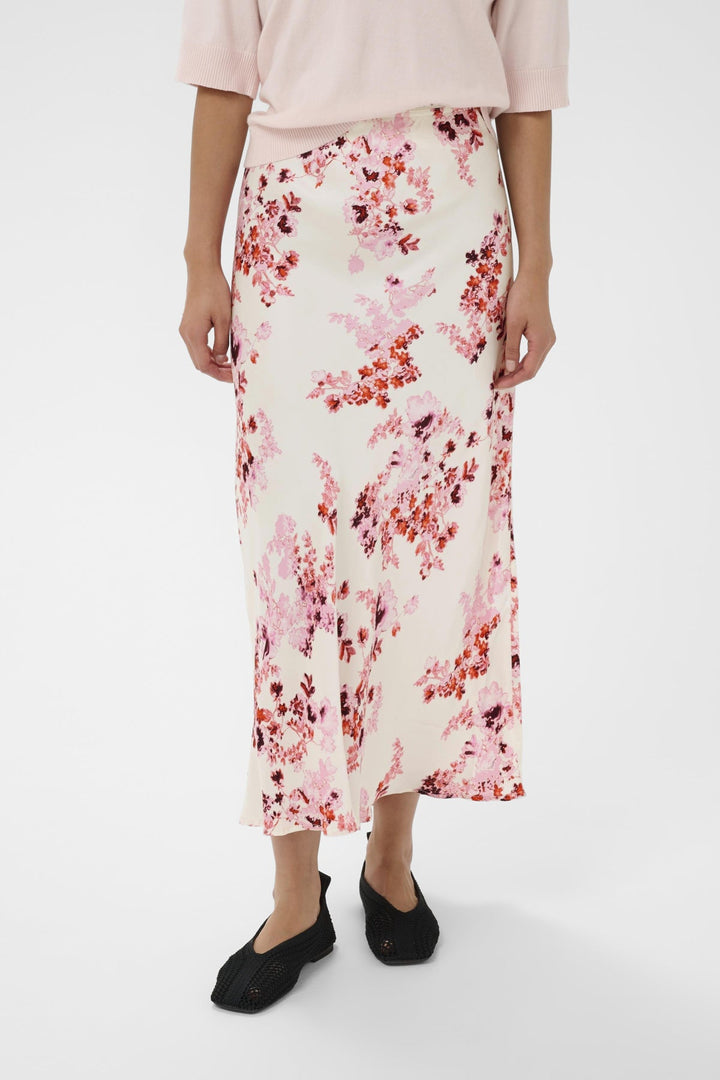 Laurina Skirt Pink Shadow Flower Print | Skjørt | Smuk