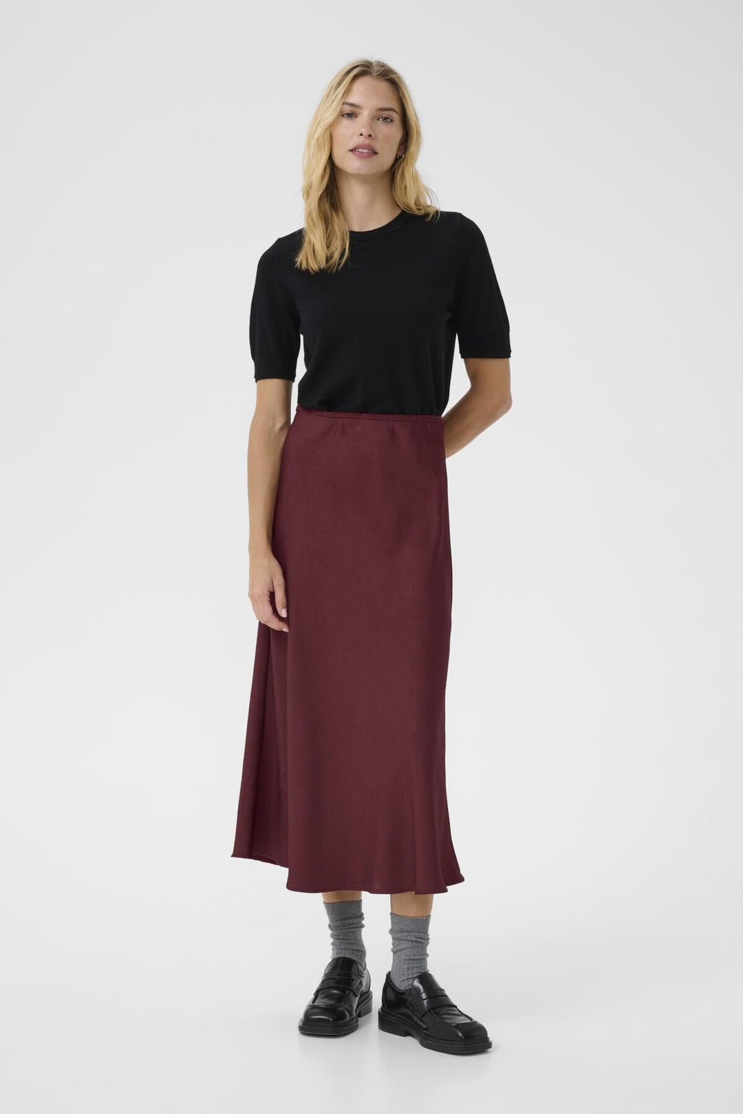 Laurina Skirt Tawny Port | Skjørt | Smuk - Dameklær på nett