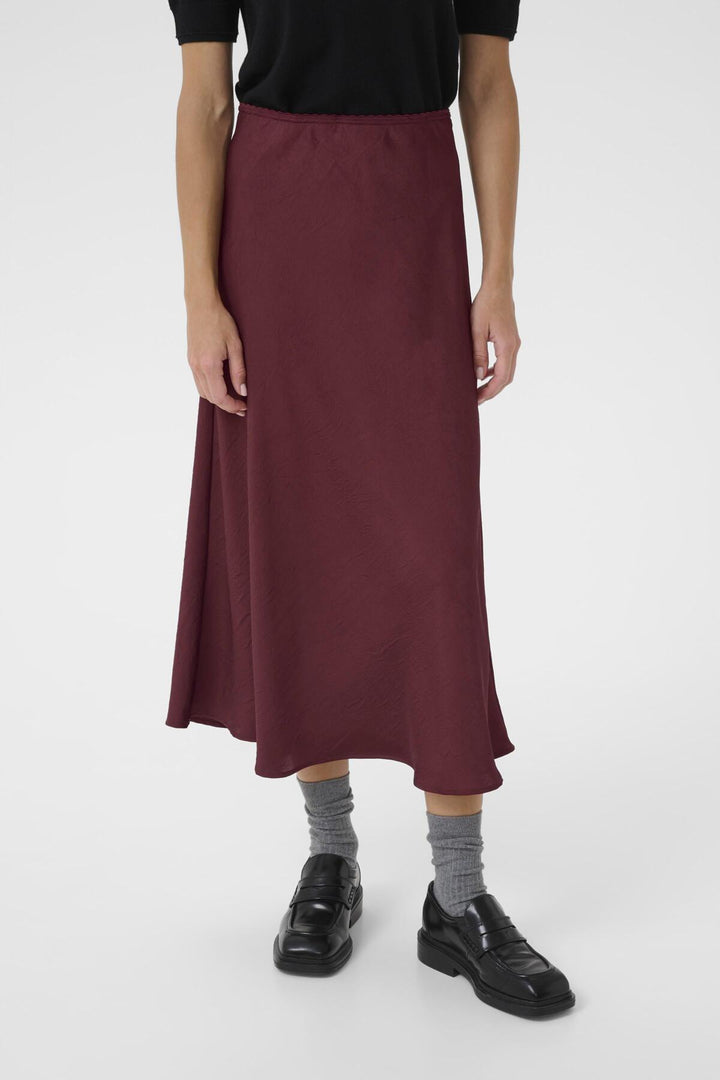 Laurina Skirt Tawny Port | Skjørt | Smuk - Dameklær på nett