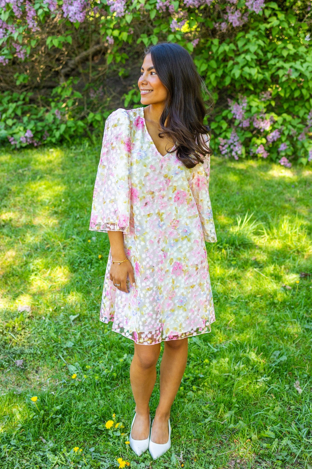 Leanna 3/4 Dress New Pristine Leanna Aop | Kjoler | Smuk