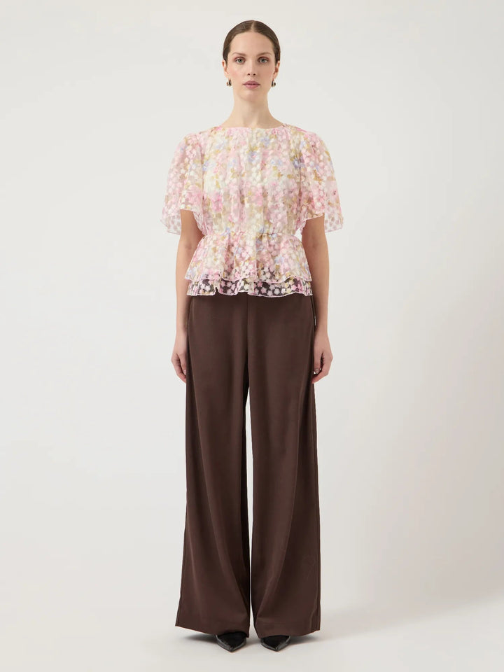 Leanna Ss Top New Pristine Leanna Aop | Topper | Smuk