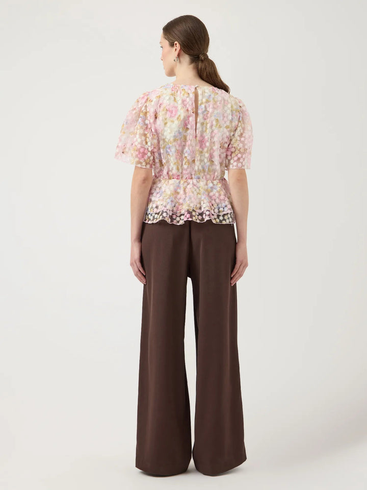 Leanna Ss Top New Pristine Leanna Aop | Topper | Smuk