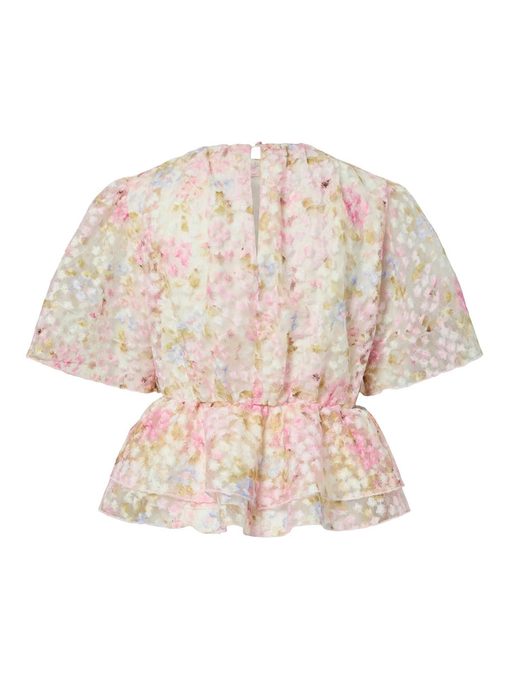 Leanna Ss Top New Pristine Leanna Aop | Topper | Smuk
