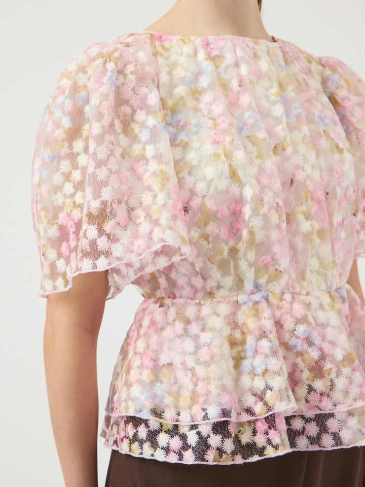 Leanna Ss Top New Pristine Leanna Aop | Topper | Smuk