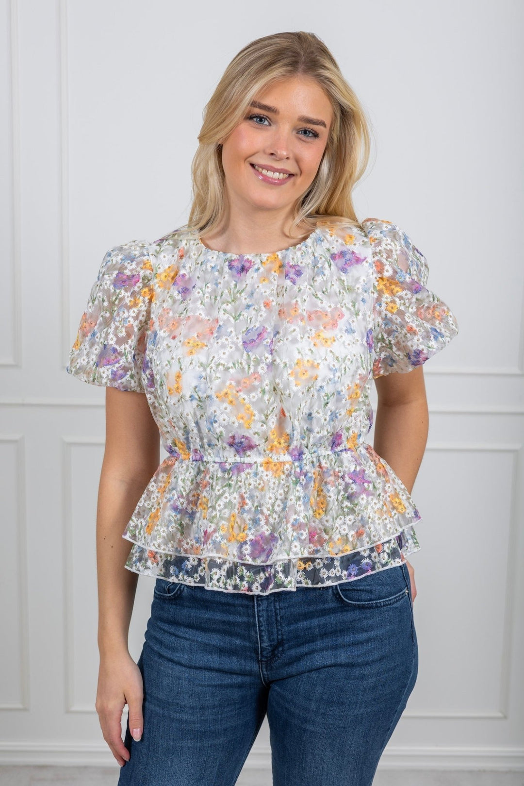 Leanna Ss Top Star White | Topper | Smuk - Dameklær på nett