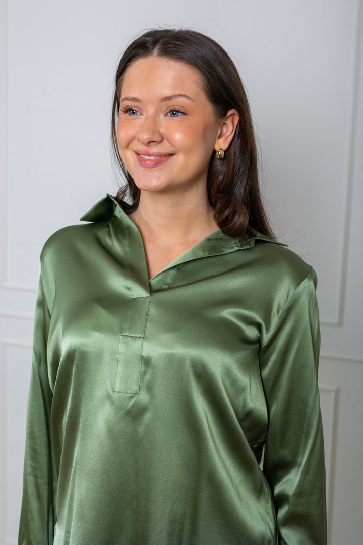 Leia Blouse Pale Green | Skjorter og bluser | Smuk - Dameklær på nett