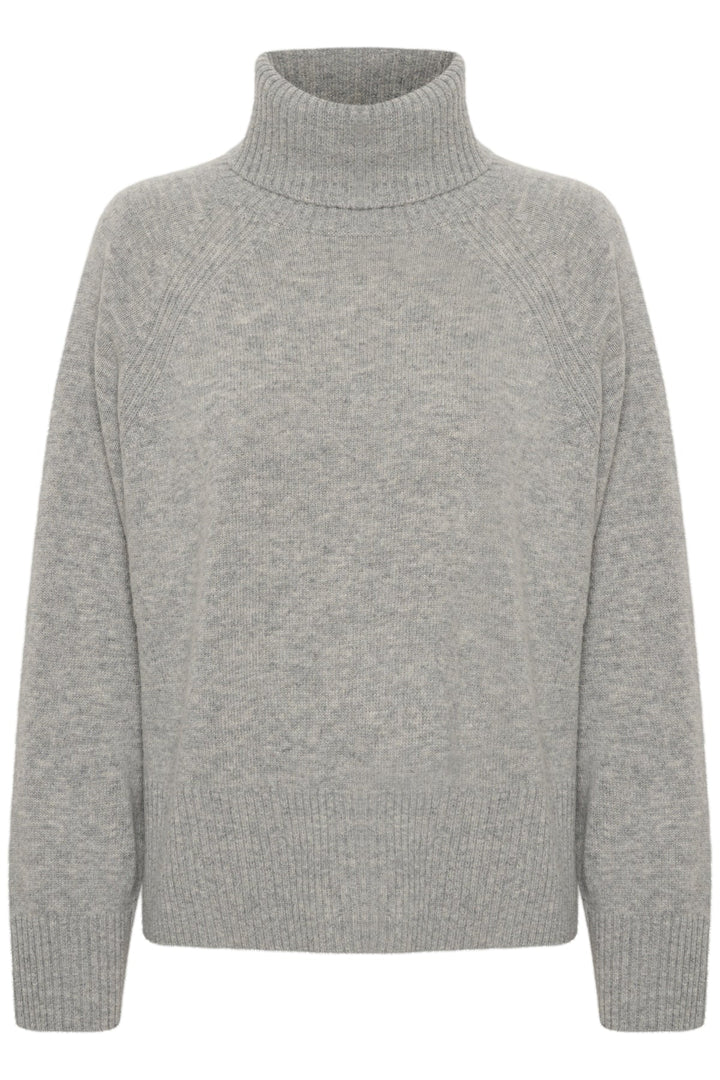 Leightonpw Pullover Medium Grey Melange | Genser | Smuk - Dameklær på nett