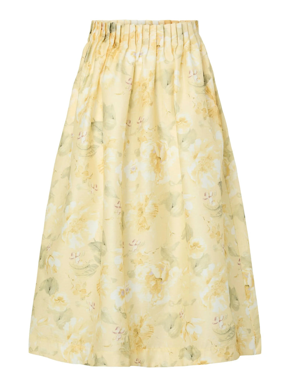 Lemon Hw Ankle Skirt Pale Banana Lemon Print | Skjørt | Smuk