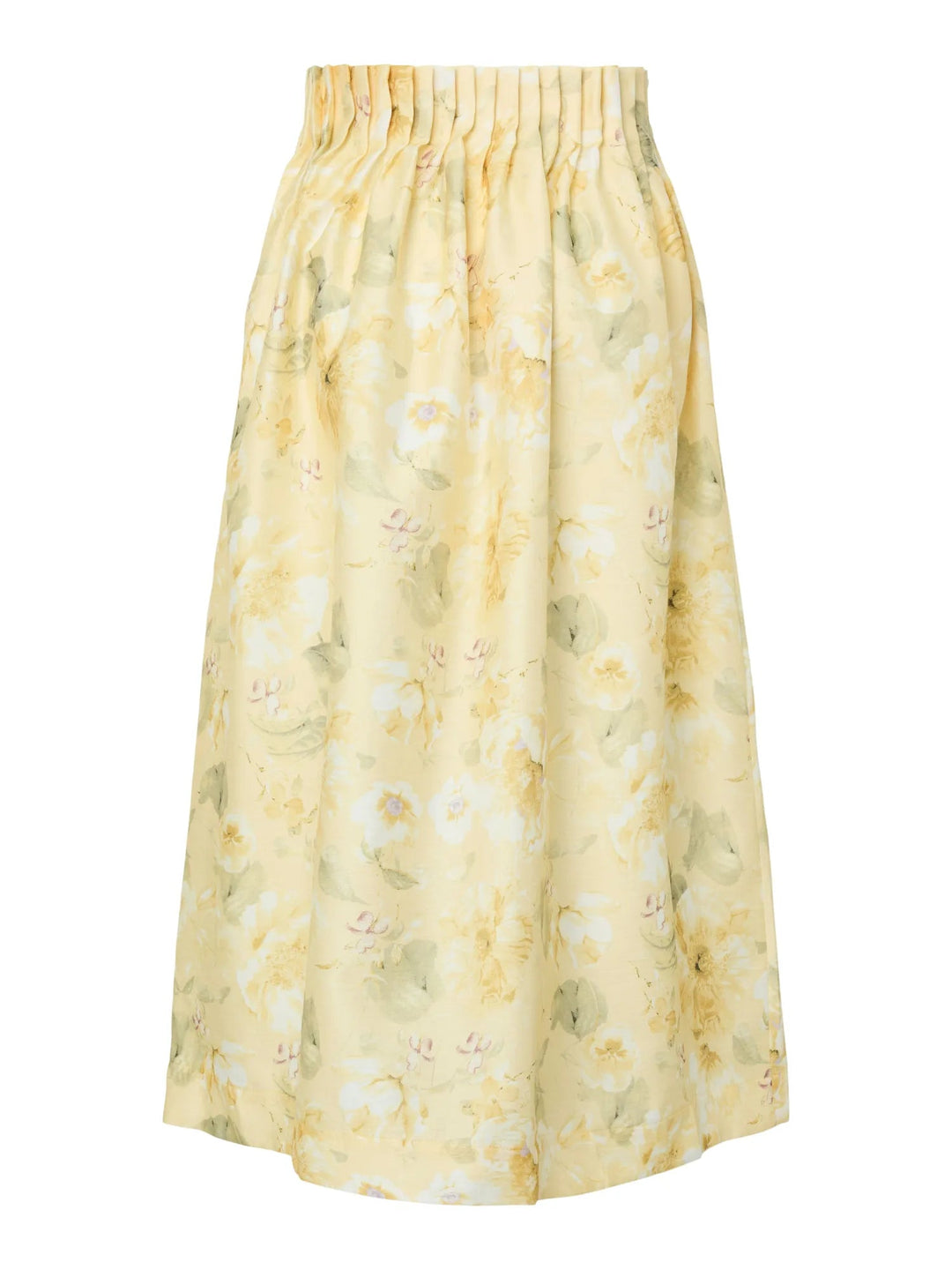 Lemon Hw Ankle Skirt Pale Banana Lemon Print | Skjørt | Smuk