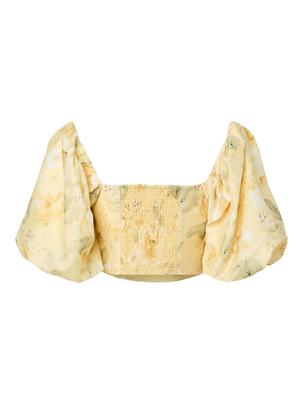 Lemon Ss Short Top Pale Banana Lemon Print | Topper | Smuk