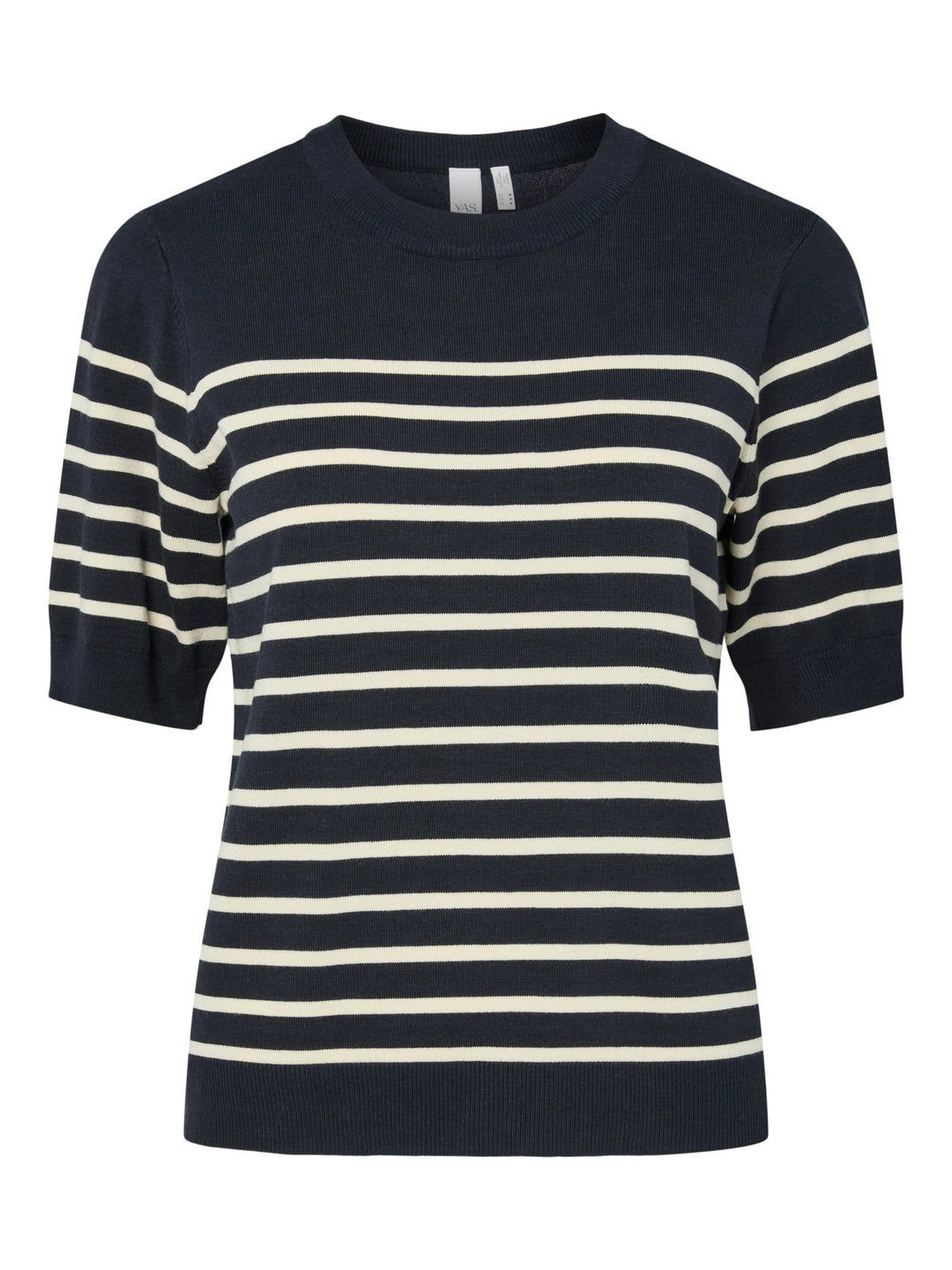 Lena Ss Knit Pullover Navy Blazer Birch | Genser | Smuk