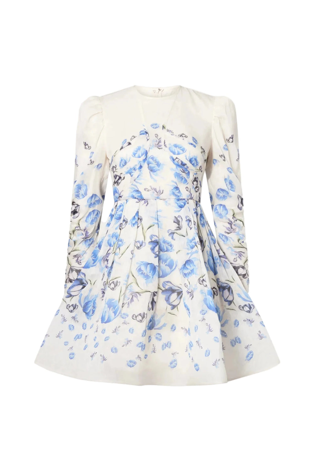 Leoni Silk Blend Mini Dress Tulip Blue | Kjoler | Smuk