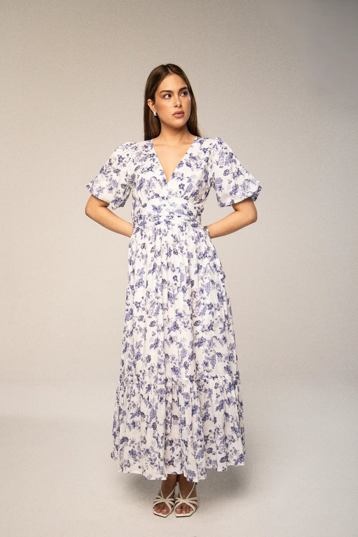 Leonora Dress Porcelain Blue | Kjoler | Smuk