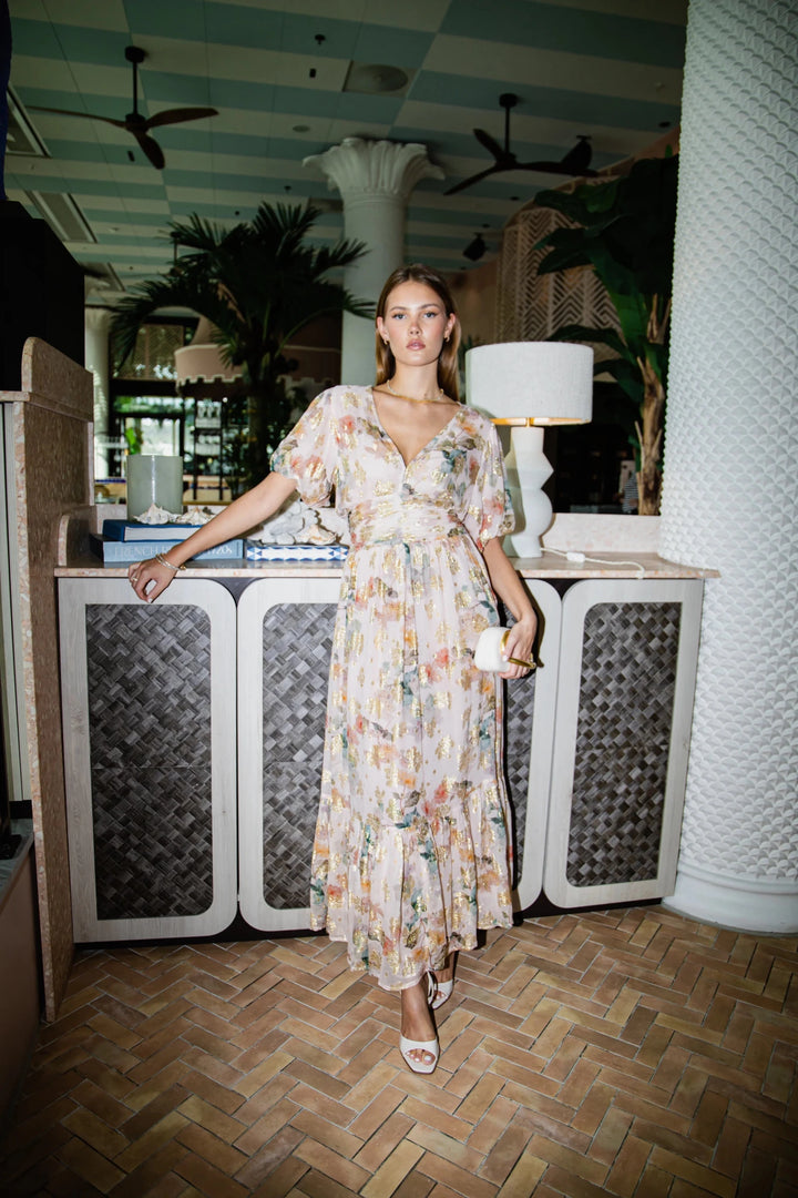 Leonora Dress Shimmering Garden | Kjoler | Smuk