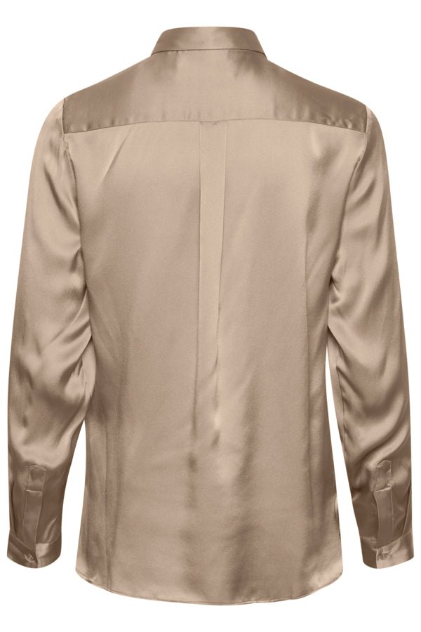 Leonore Shirt Premium Desert Taupe | Skjorter og bluser | Smuk - Dameklær på nett