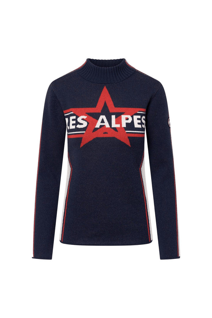 Les Alpes Star Sweater Navy | Genser | Smuk - Dameklær på nett