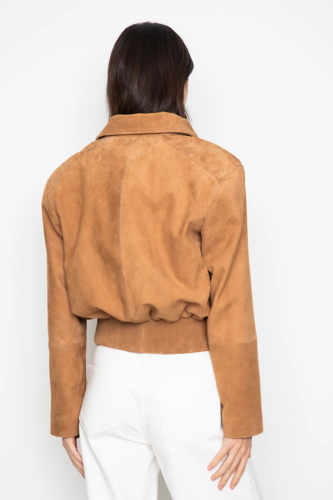 Lex Bomber Jacket Light Camel Suede | Yttertøy | Smuk