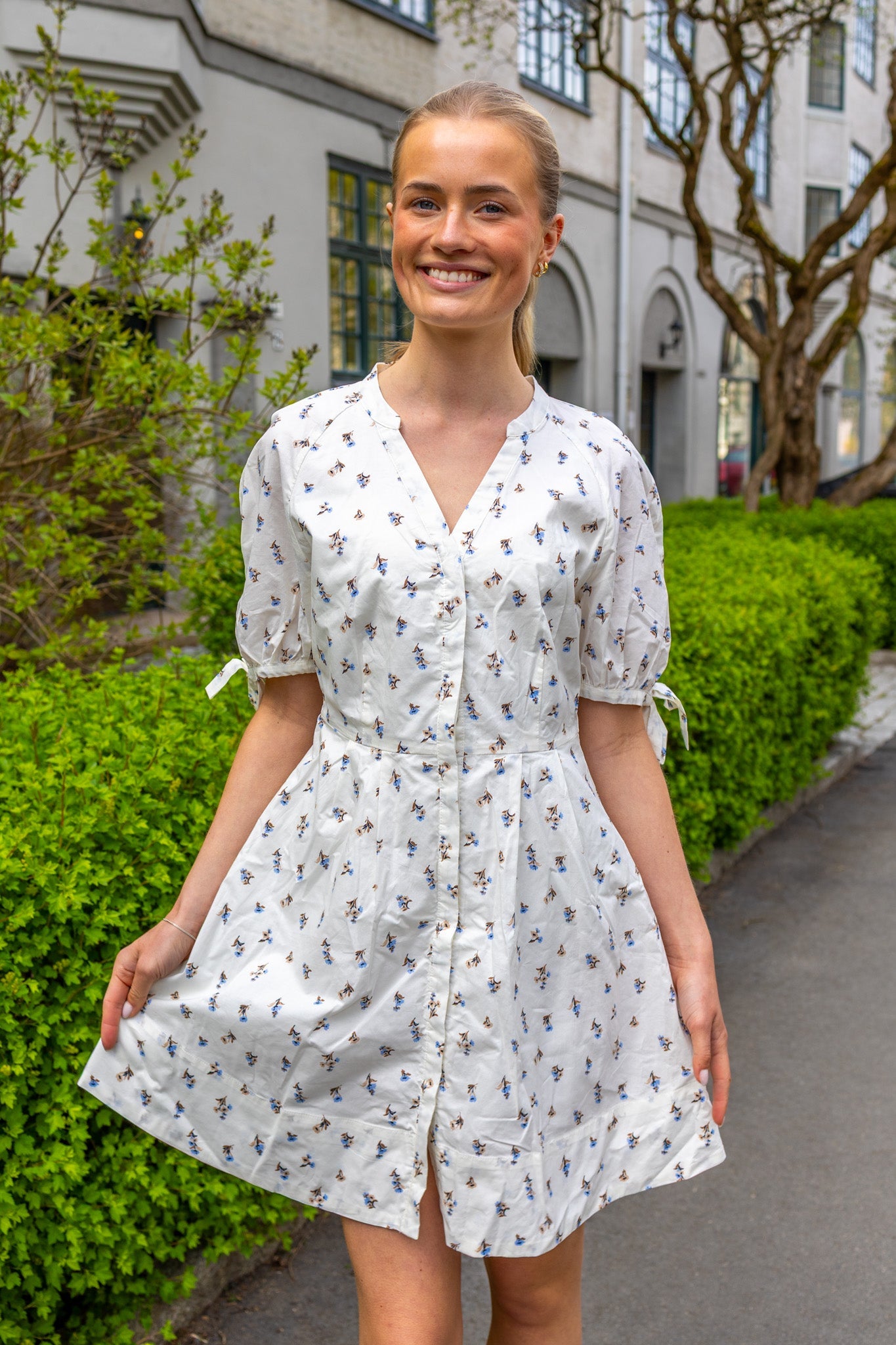 e*n様 misha Bisque Verano Fruit CamillaTa Camilla Pihl - Lia Dress White Anemone Print - Smuk