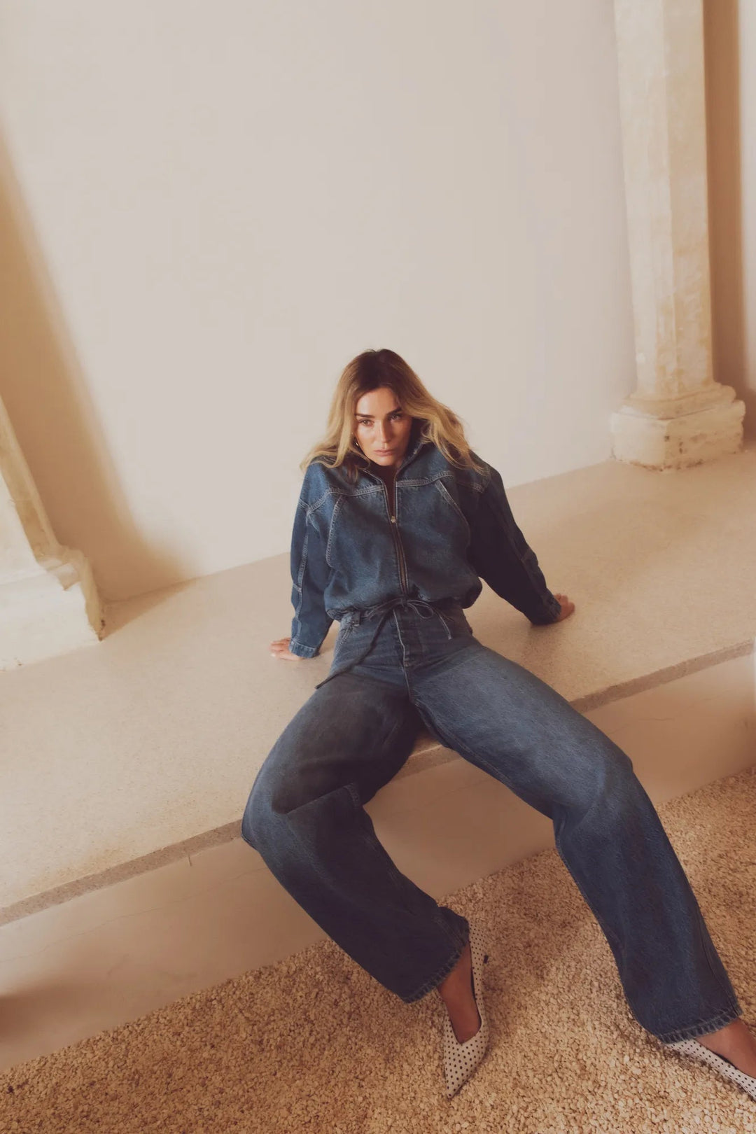 Libby Jeans Washed Dark Blue | Bukser | Smuk