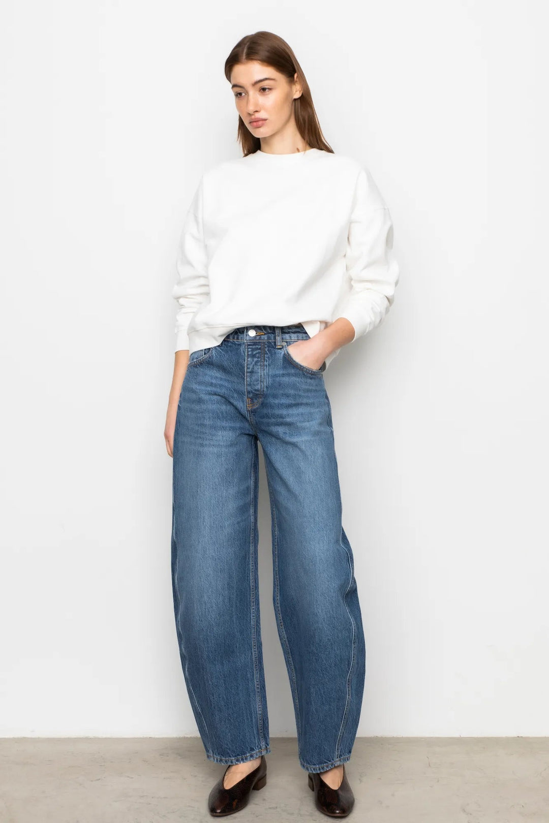 Libby Jeans Washed Dark Blue | Bukser | Smuk