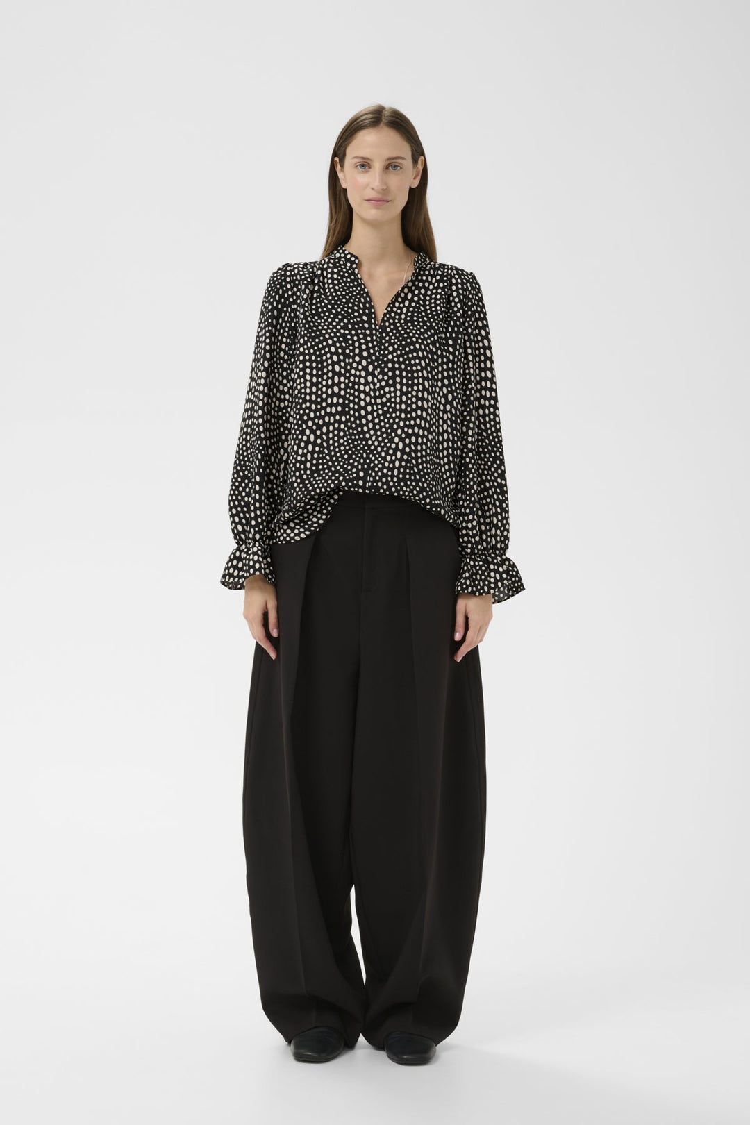 Libertyiw Blouse Black Faded Dot | Skjorter og bluser | Smuk
