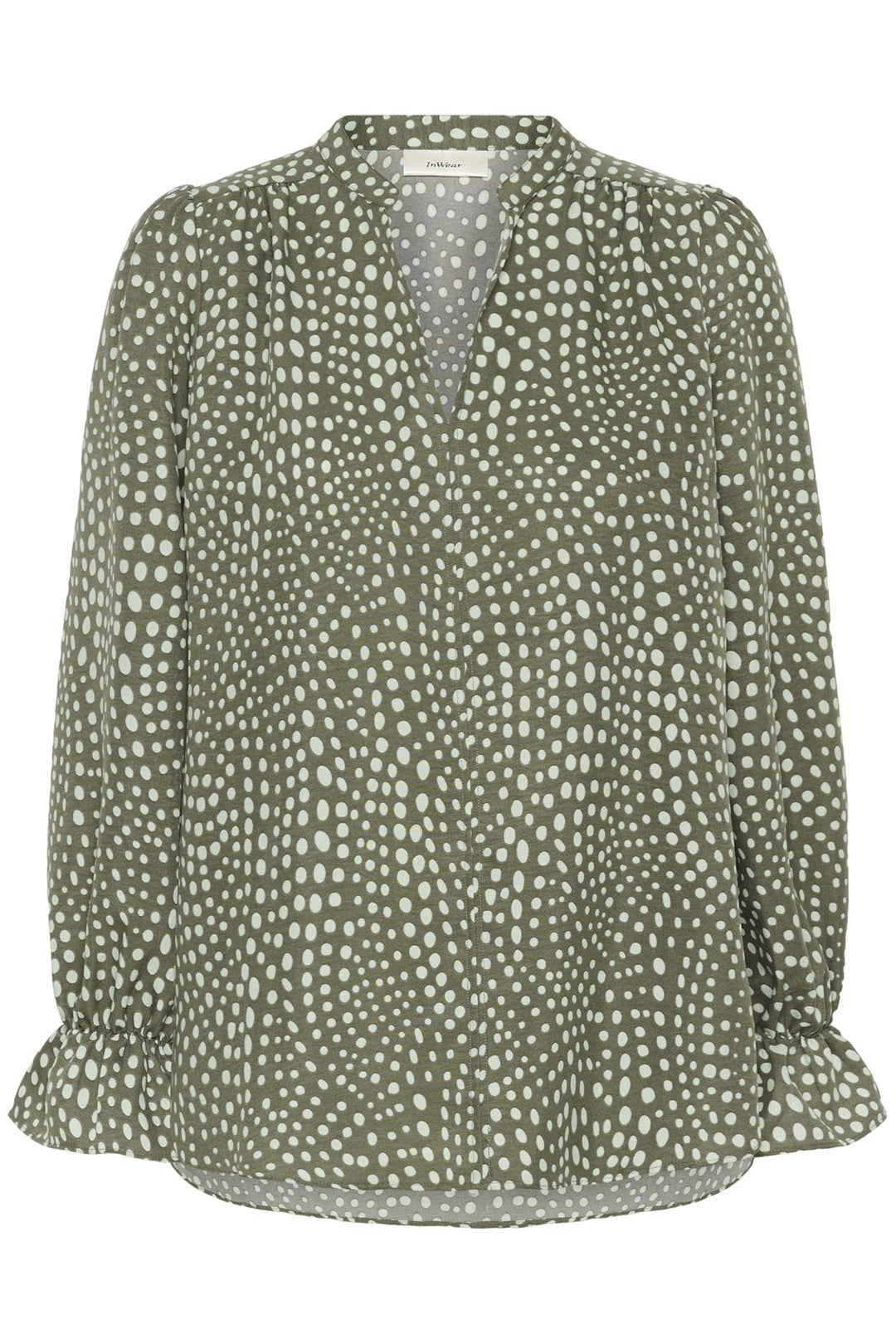 Libertyiw Blouse Green Faded Dot | Skjorter og bluser | Smuk