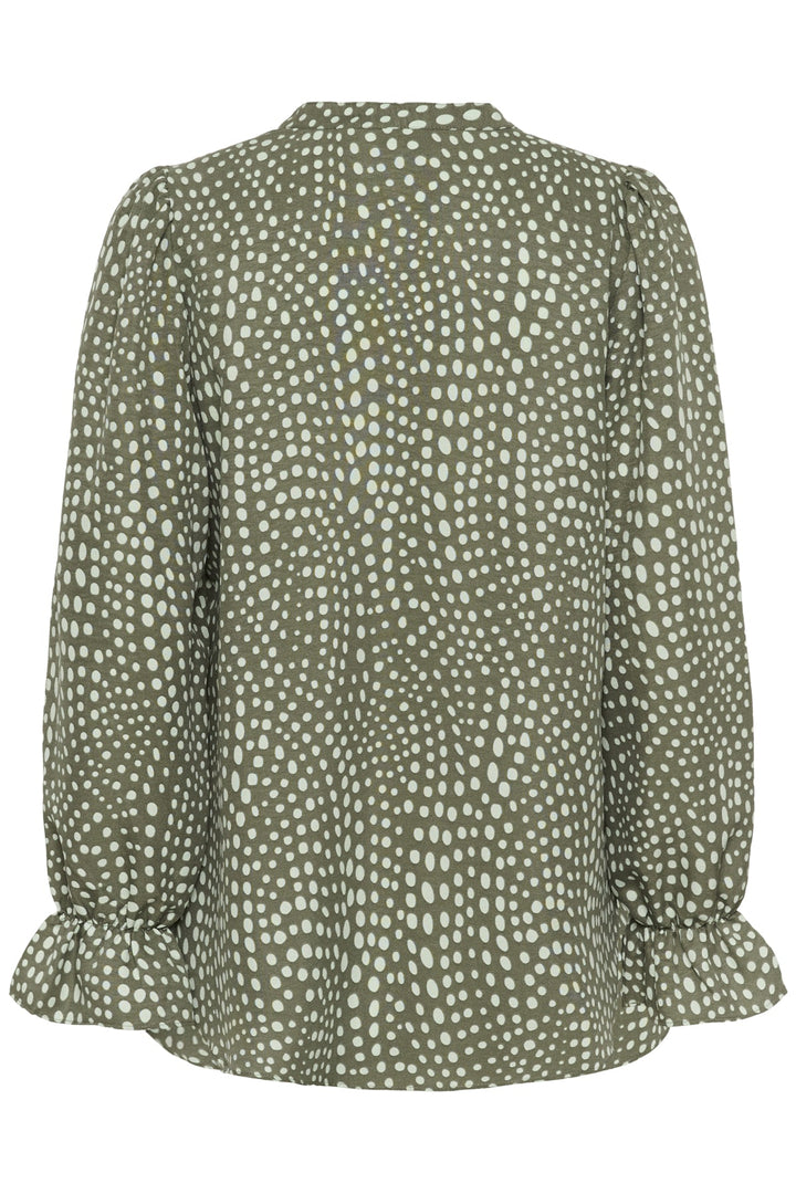 Libertyiw Blouse Green Faded Dot | Skjorter og bluser | Smuk