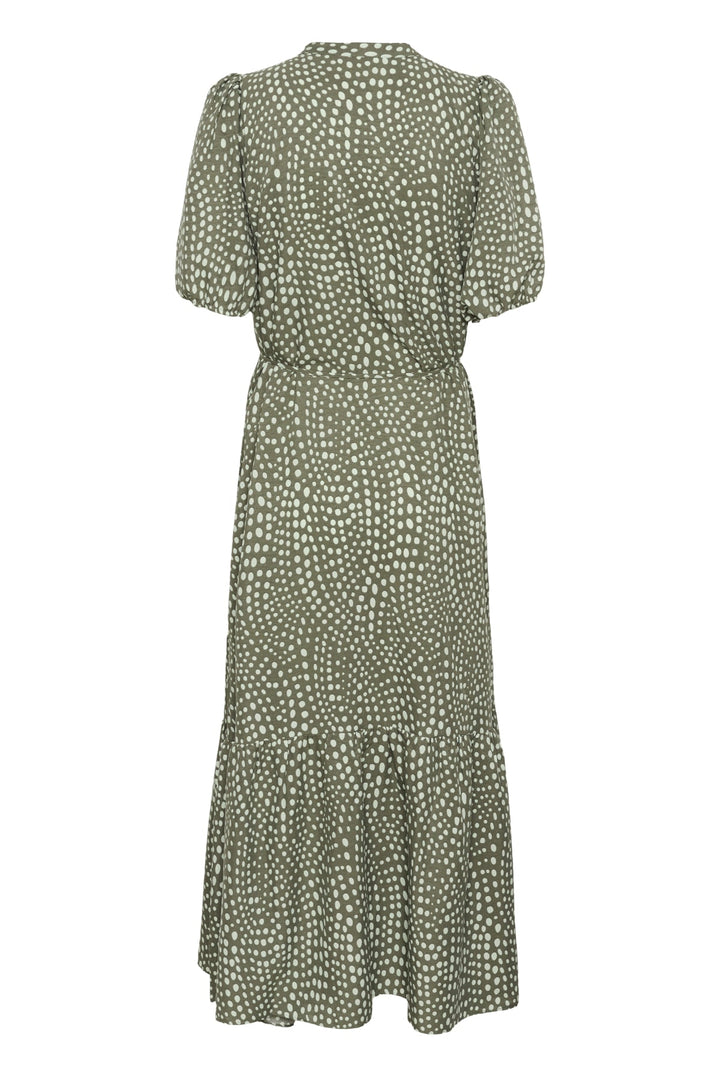 Libertyiw Dress Green Faded Dot | Kjoler | Smuk