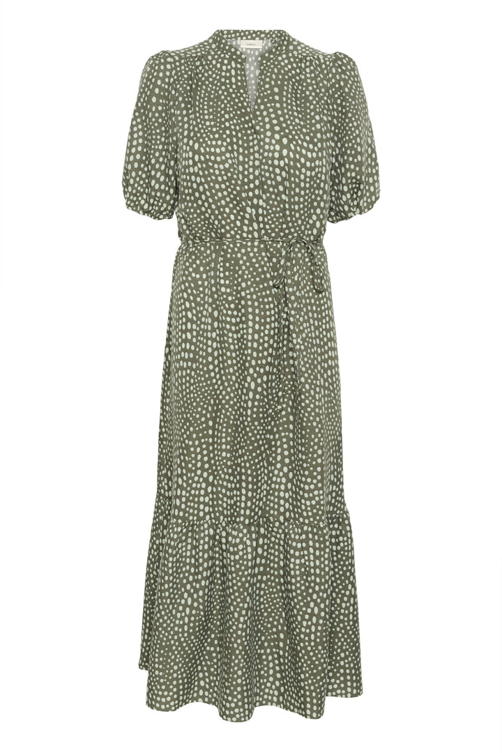 Libertyiw Dress Green Faded Dot | Kjoler | Smuk