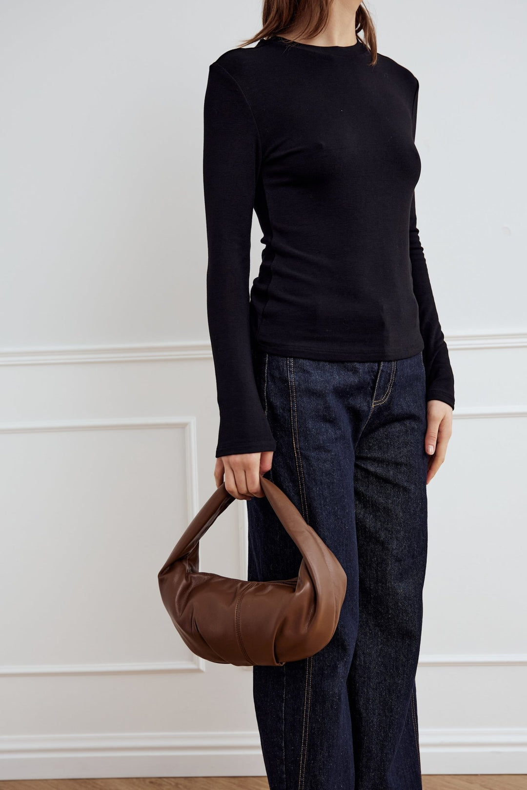Lidie Ls Top Black | Topper | Smuk