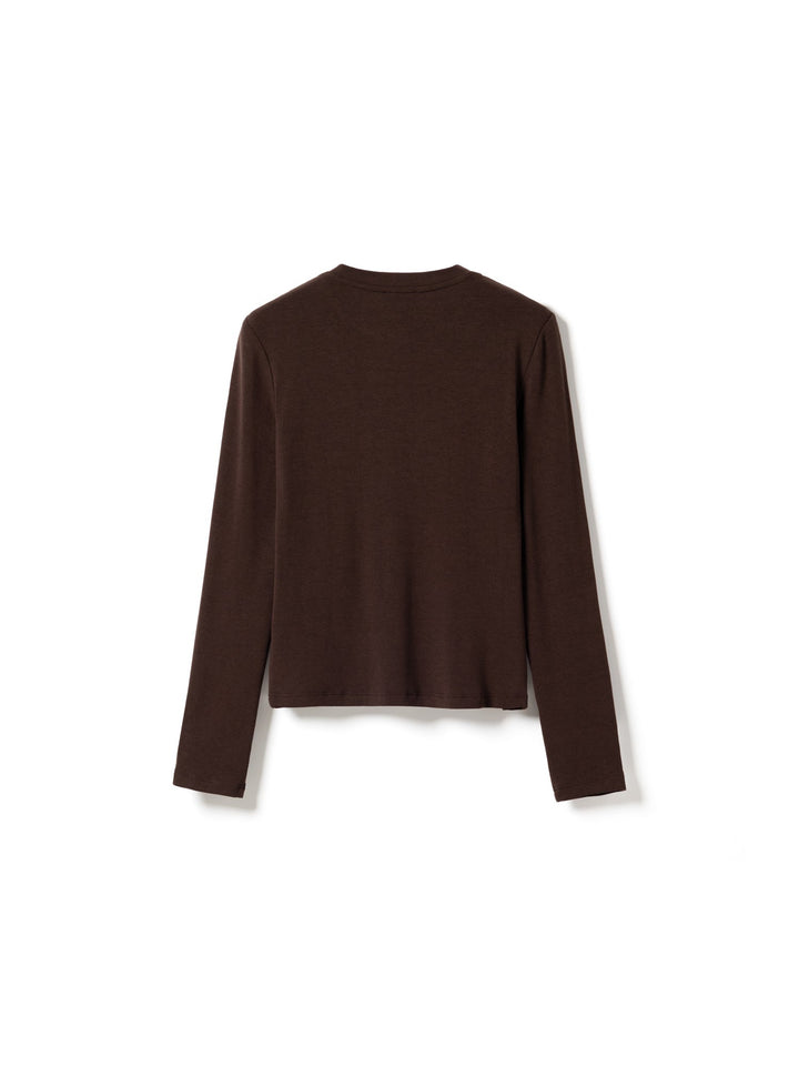 Lidie Ls Top Chocolate | Topper | Smuk