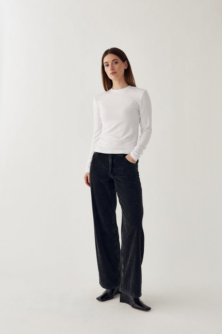 Lidie Ls Top White | Topper | Smuk
