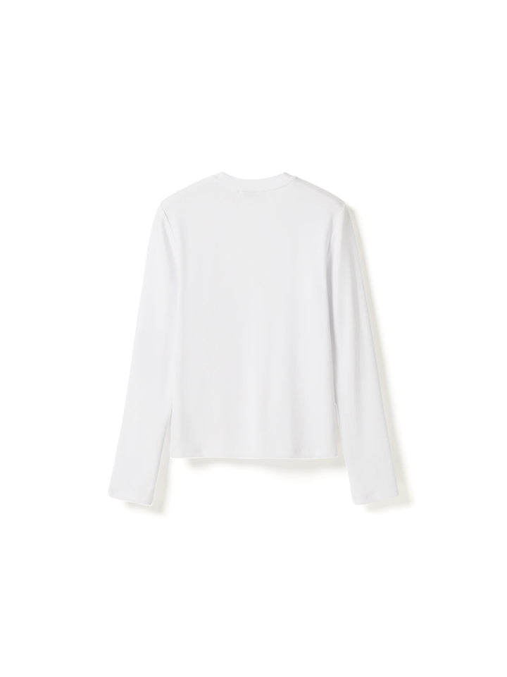 Lidie Ls Top White | Topper | Smuk