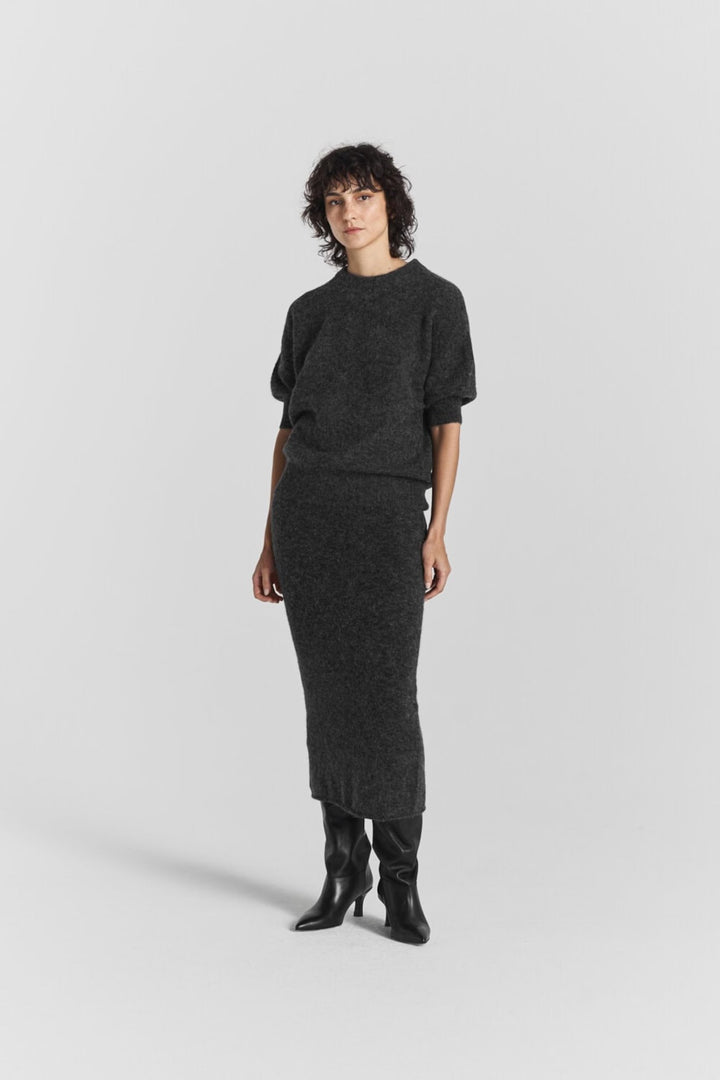 Lidya Skirt Blackish Melange | Skjørt | Smuk - Dameklær på nett