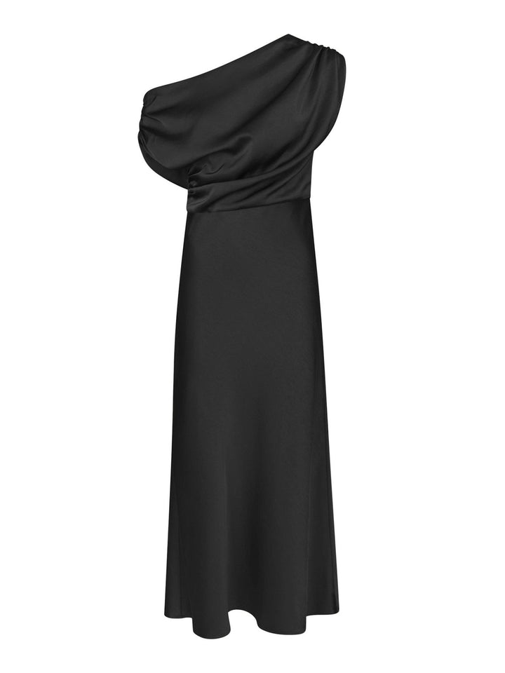 Lilith Heavy Sateen Dress Black | Kjoler | Smuk