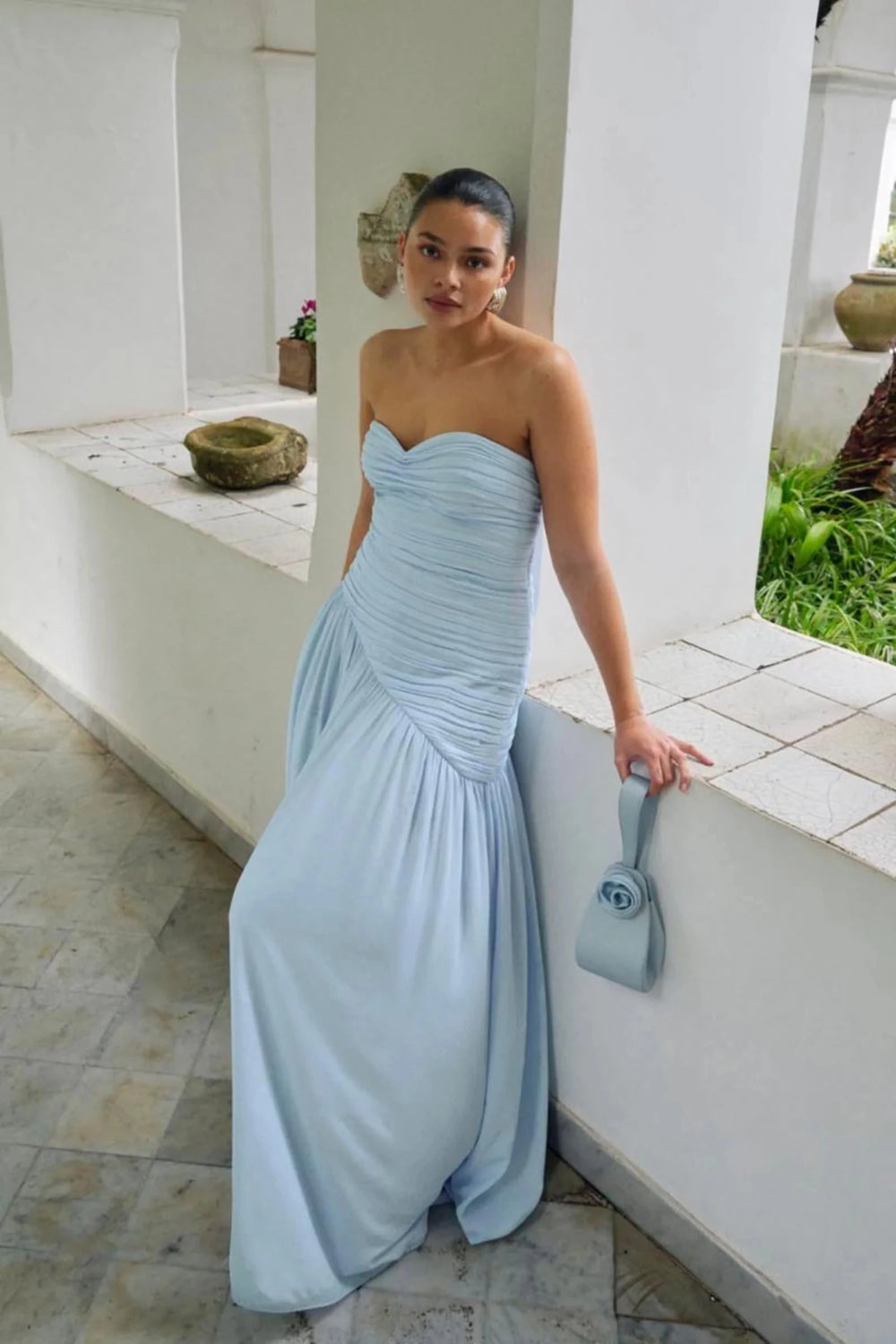 Lima Bandeau Dress Light Blue | Kjoler | Smuk