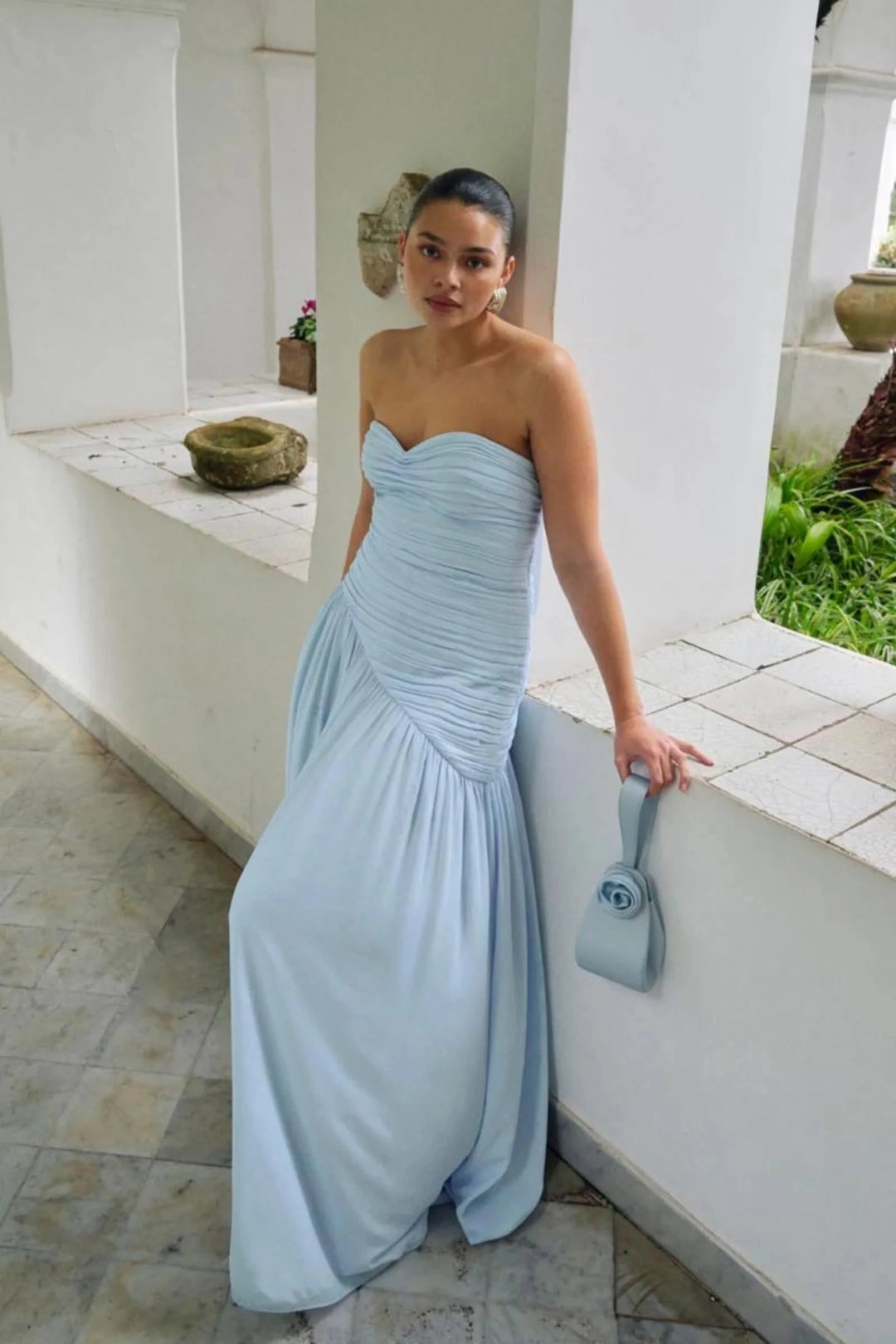 Lima Bandeau Dress Light Blue | Kjoler | Smuk