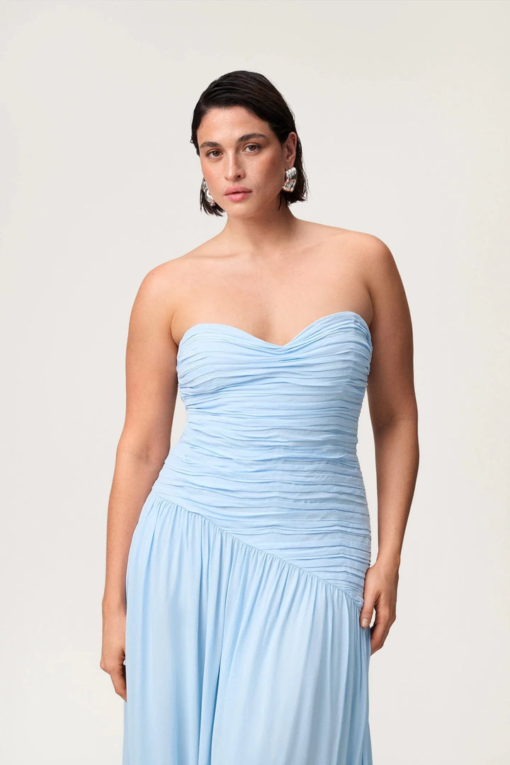 Lima Bandeau Dress Light Blue | Kjoler | Smuk