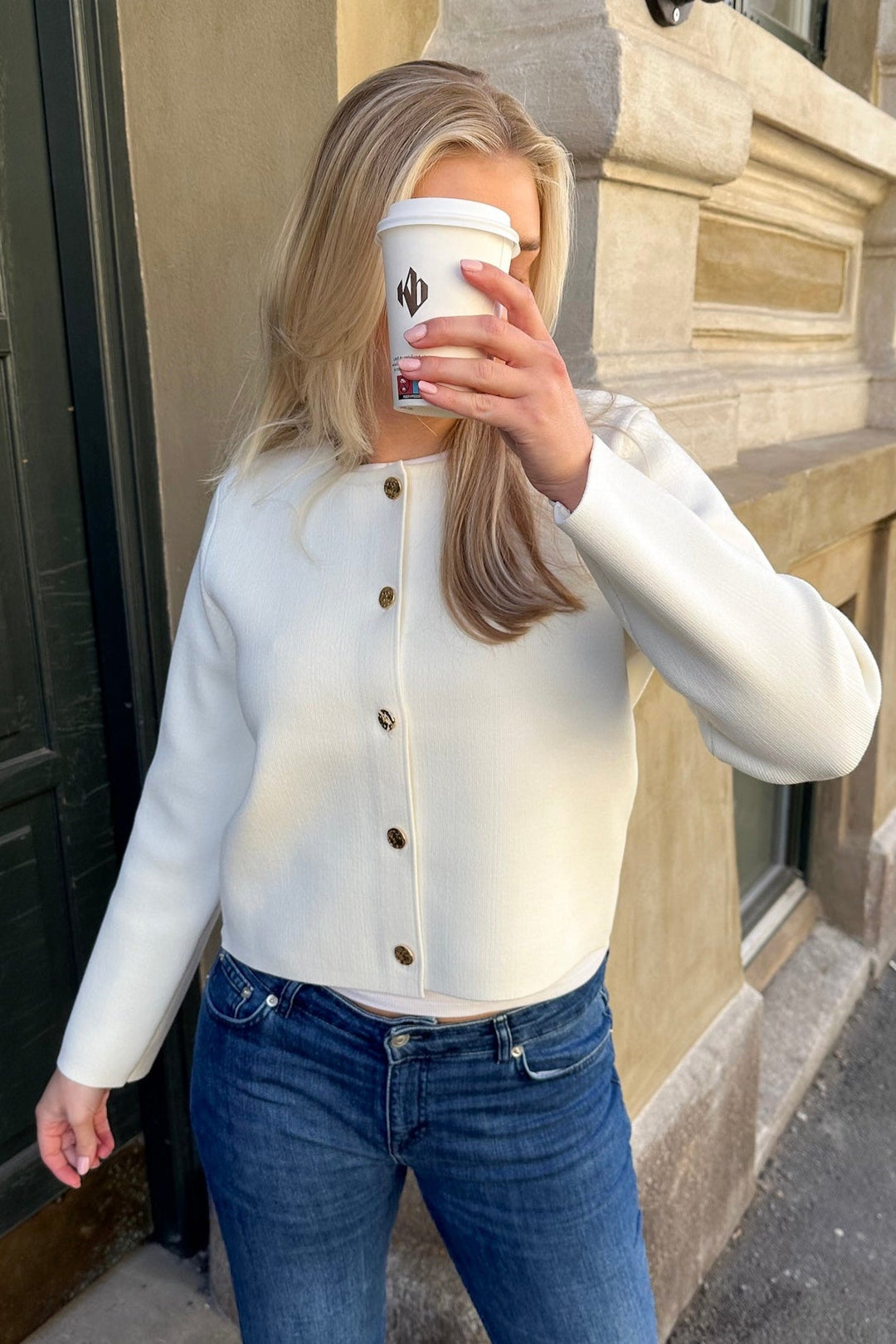 Limi Smooth Knit Cardigan Off White | Genser | Smuk - Dameklær på nett