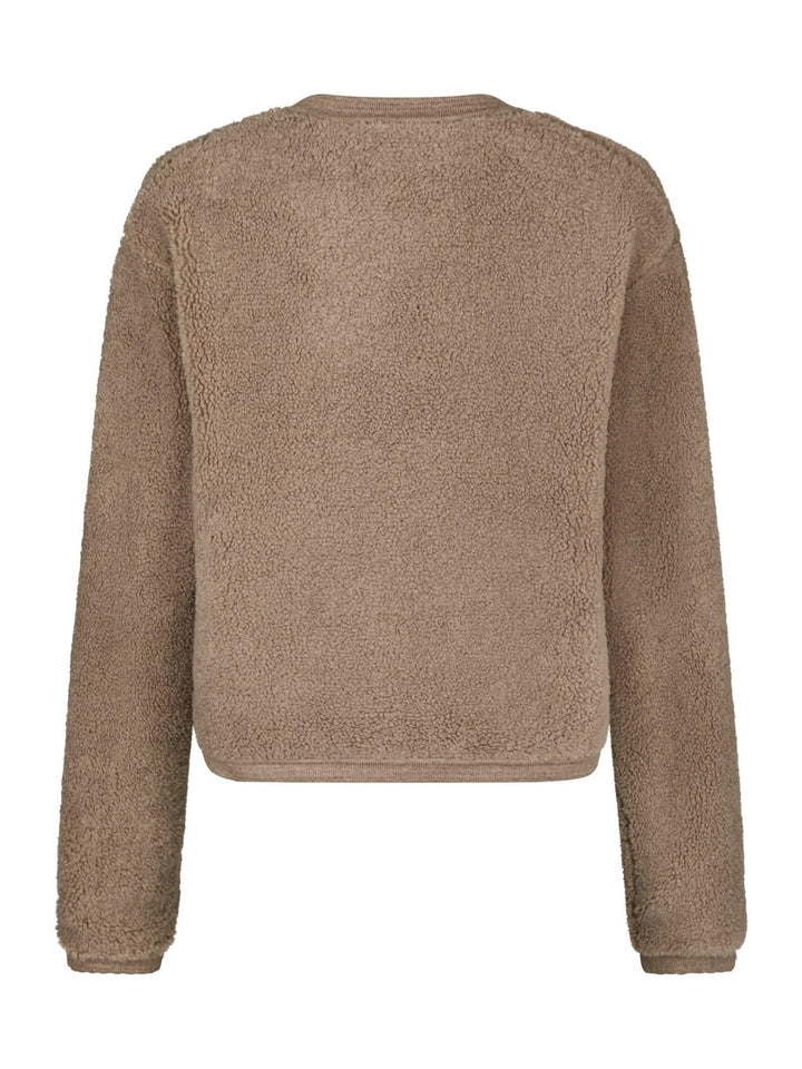 Limo Fluffy Knit Cardigan Dark Sand | Genser | Smuk - Dameklær på nett