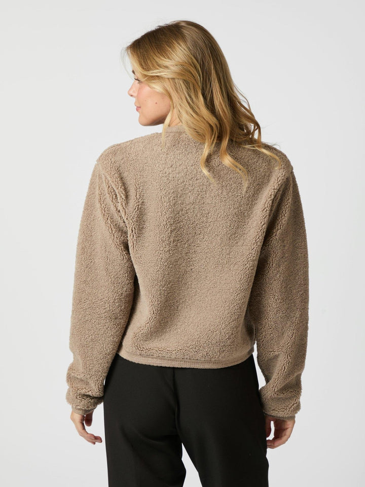 Limo Fluffy Knit Cardigan Dark Sand | Genser | Smuk - Dameklær på nett