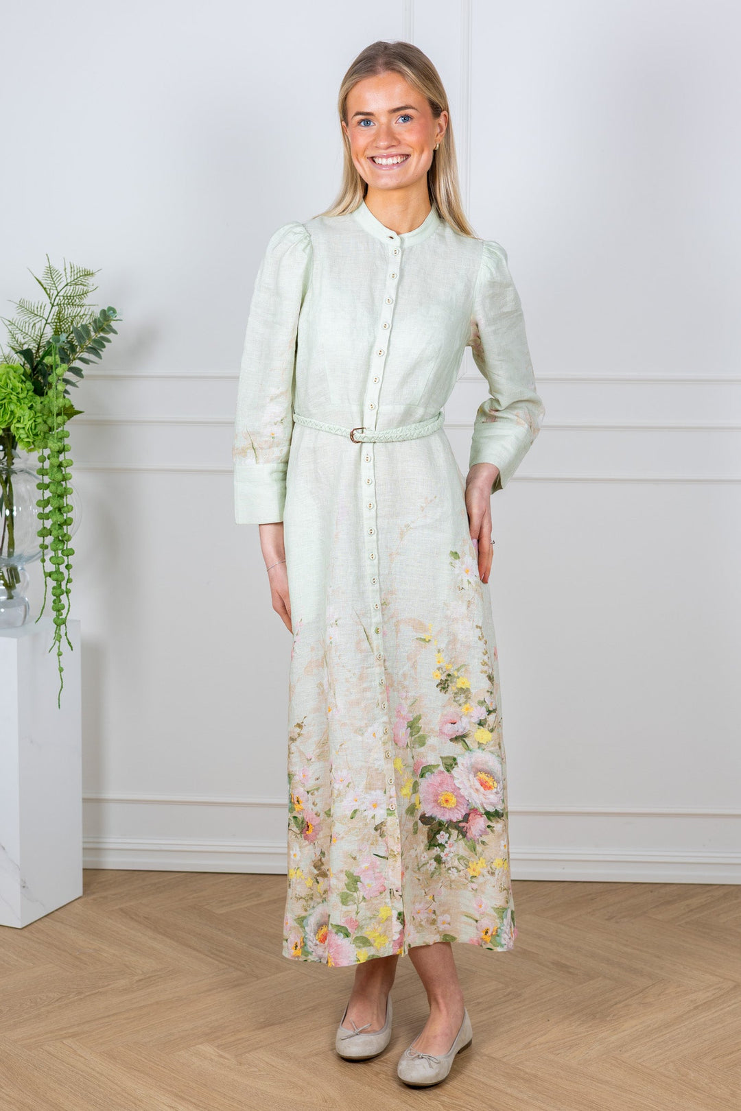 Linen Button - Down Dress Harmony | Kjoler | Smuk