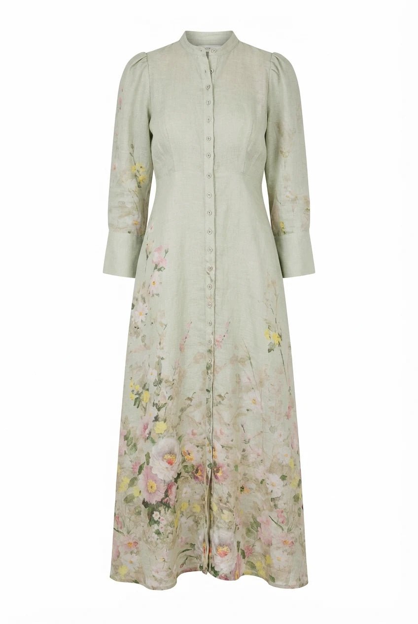 Linen Button - Down Dress Harmony | Kjoler | Smuk