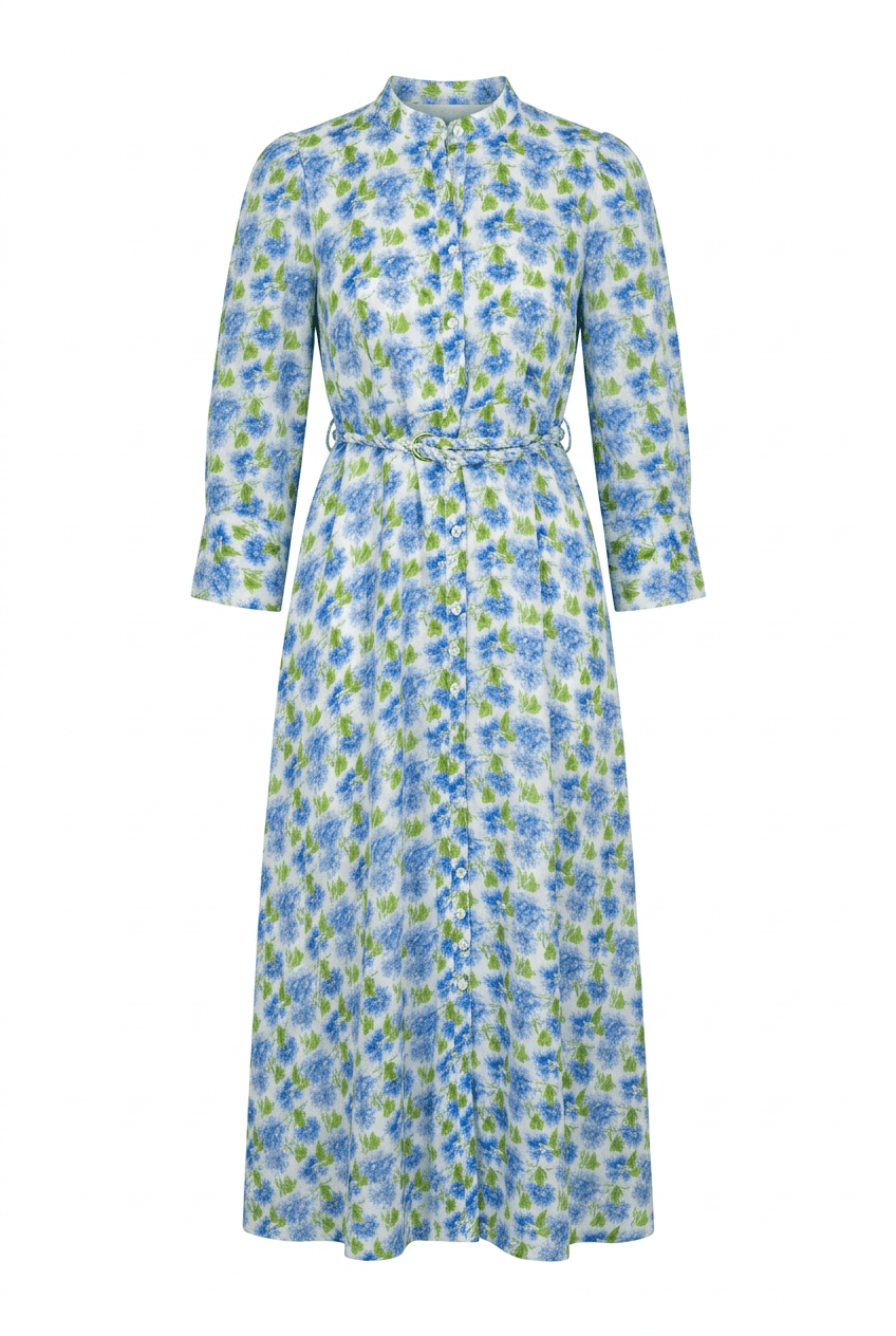 Linen Button - Down Dress Peony | Kjoler | Smuk