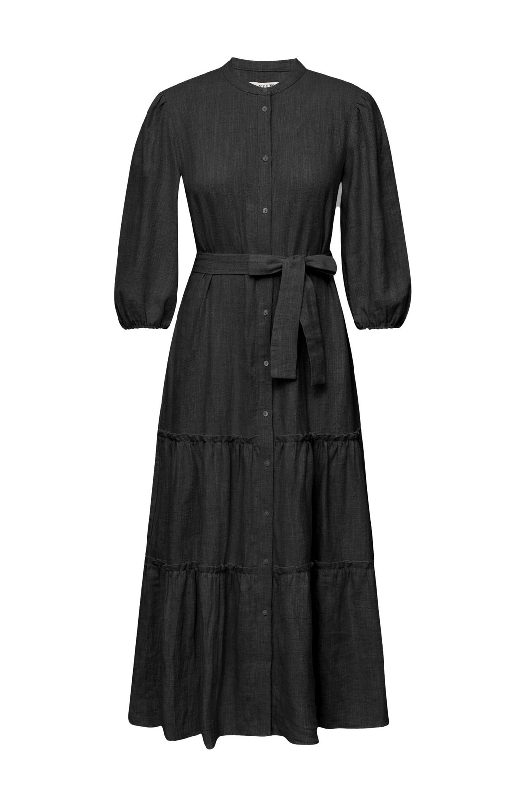 Linen Long Dress Black | Kjoler | Smuk - Dameklær på nett